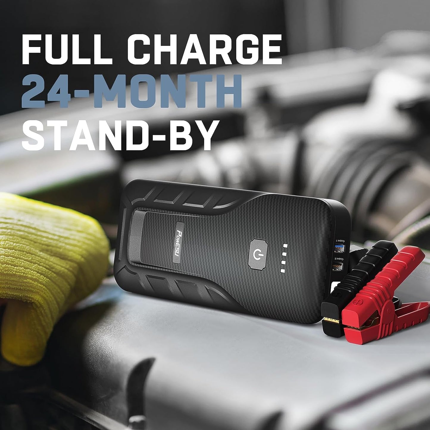 Powesu portable Car Battery Jump Starter - 5000A Peak