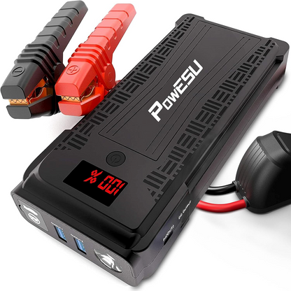 Powesu portable Car Battery Jump Starter - 3000A Peak 20000mAH